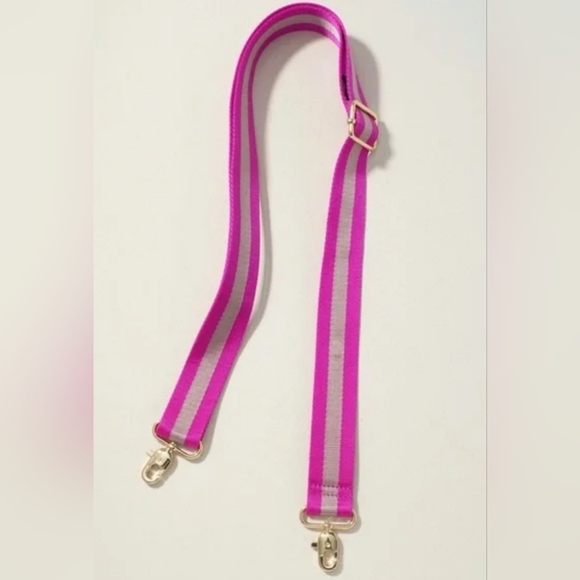 NWOT Stella & Dot Hot Pink Adjustable Strap With Gold Hardware *Retired* - Picture 2 of 3